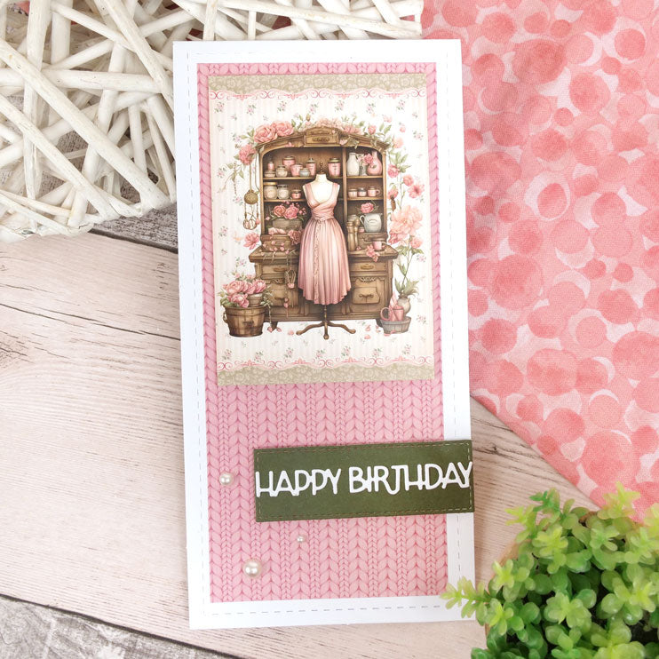 Stitched Edge Tent Fold Card Blanks & Envelopes - Size DL-7