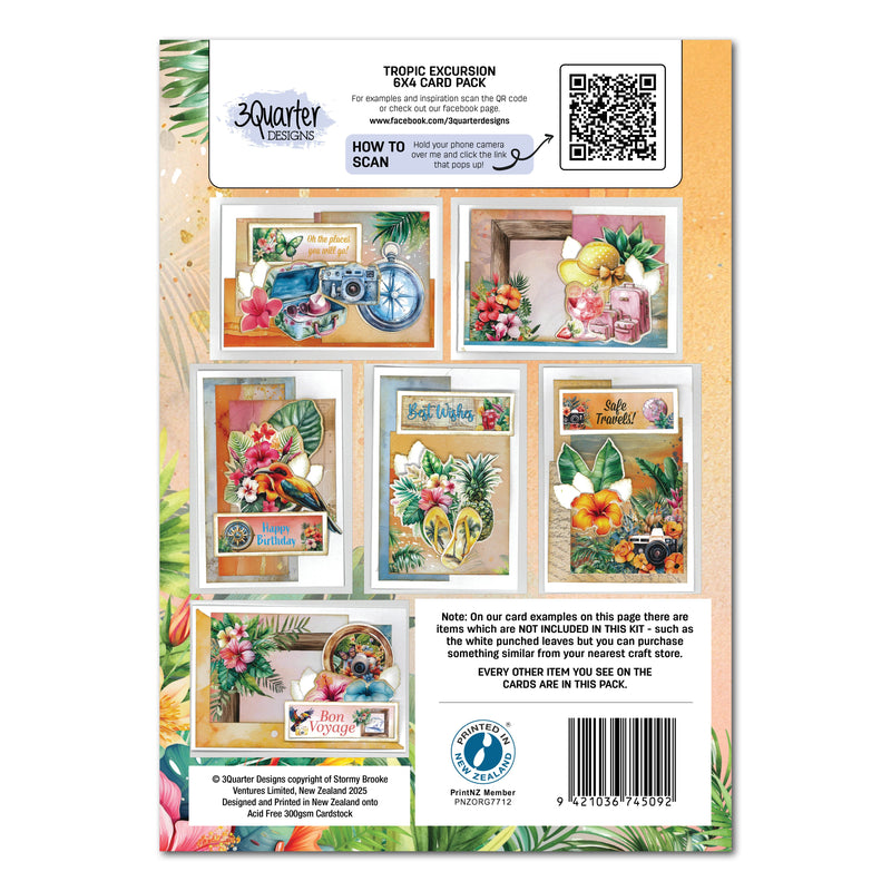 3Quarter Designs Tropic Excursion 6x4 Card Pack-2