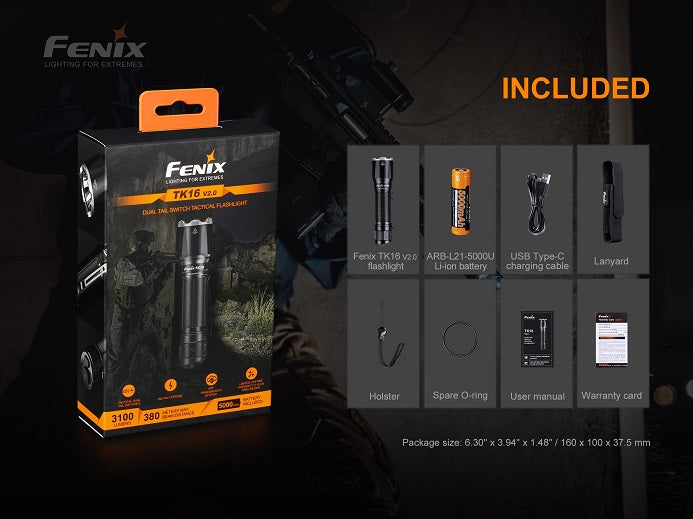 Fenix TK16 V2.0 3100 Lumen Tactical Flashlight-5