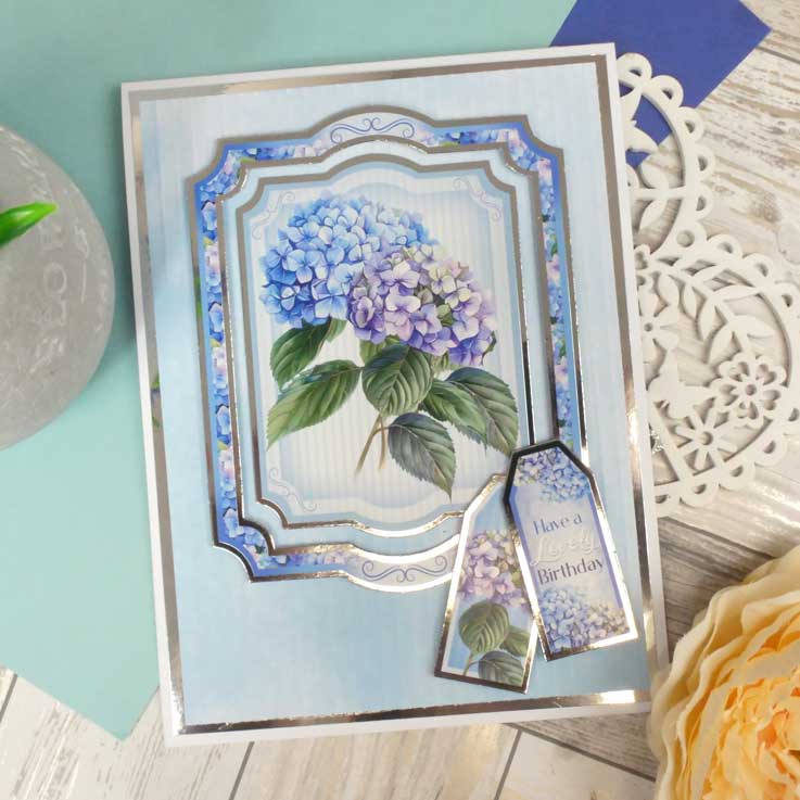 Hydrangea from the Heart Card Topper Sheet-2