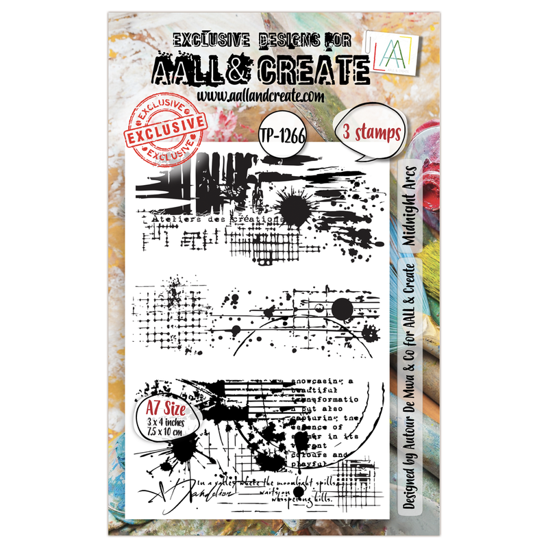 AALL and Create - A7 Stamp Set - Midnight Arcs-1
