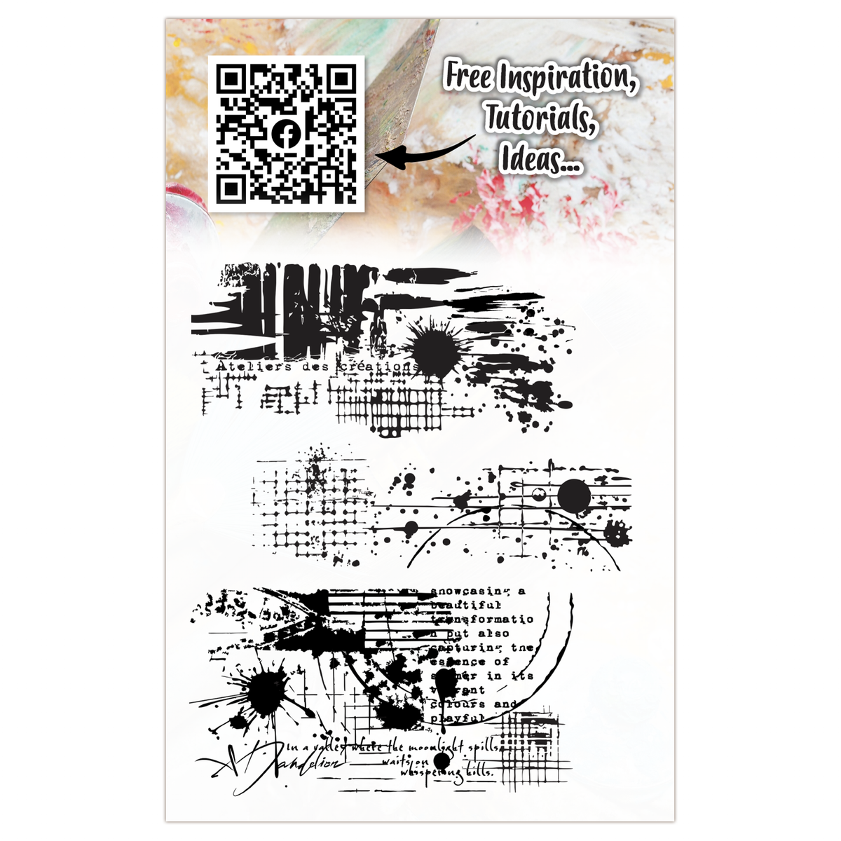 AALL and Create - A7 Stamp Set - Midnight Arcs-2
