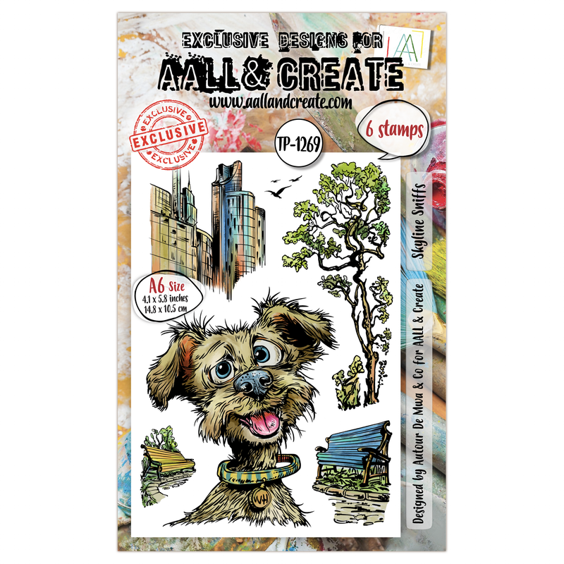 AALL and Create - A6 Stamp Set - Skyline Sniffs-1