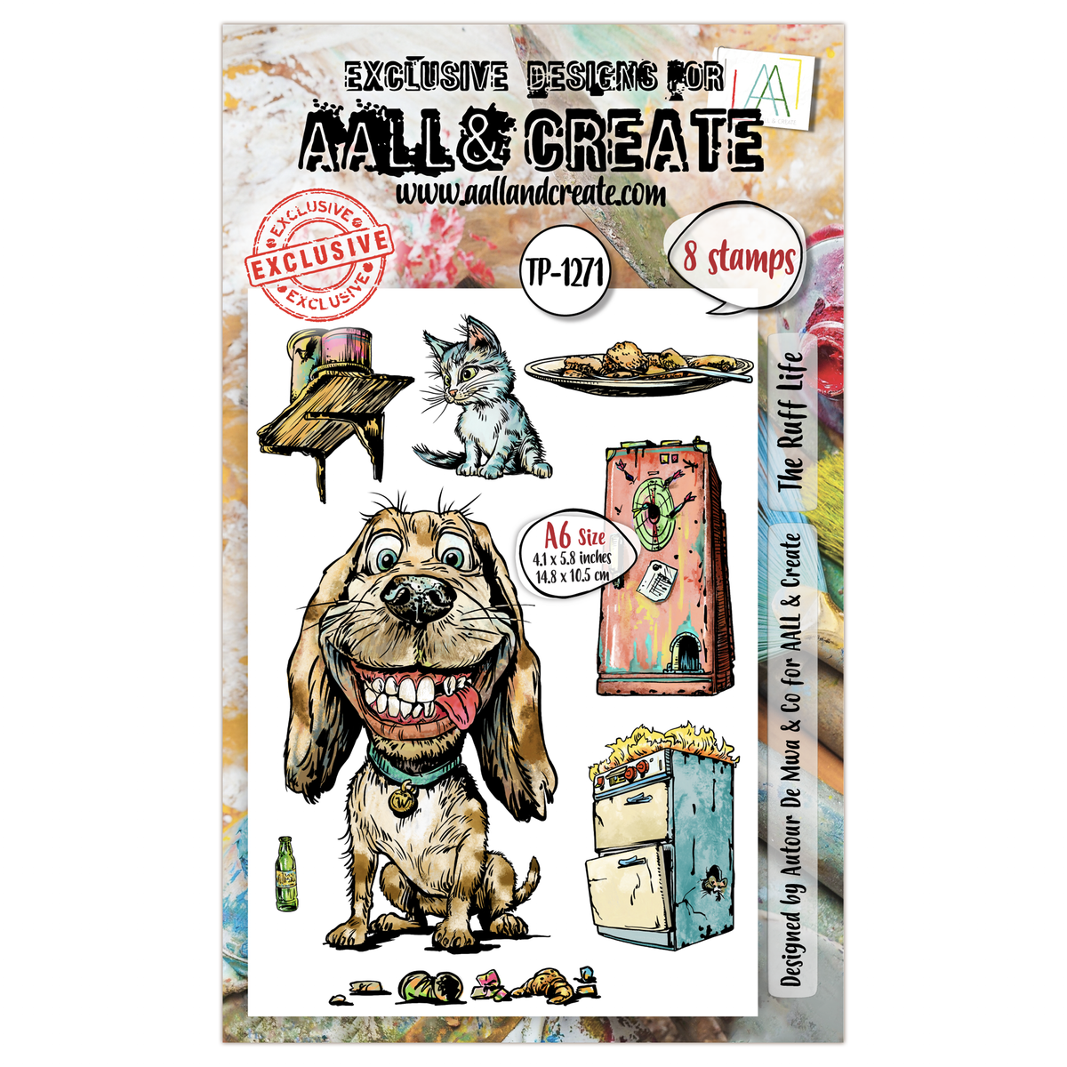 AALL and Create - A6 Stamp Set - The Ruff Life-1