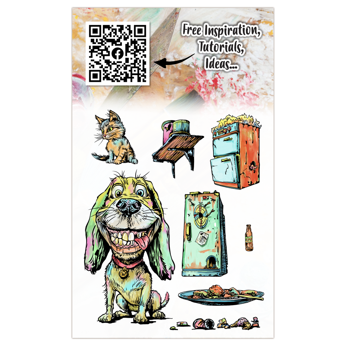 AALL and Create - A6 Stamp Set - The Ruff Life-2