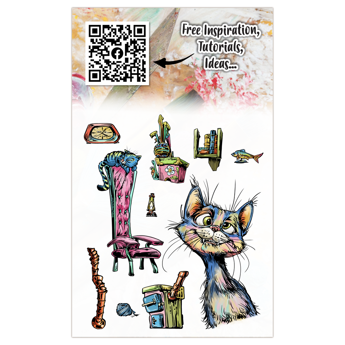 AALL and Create - A6 Stamp Set - Mischief Meow-2