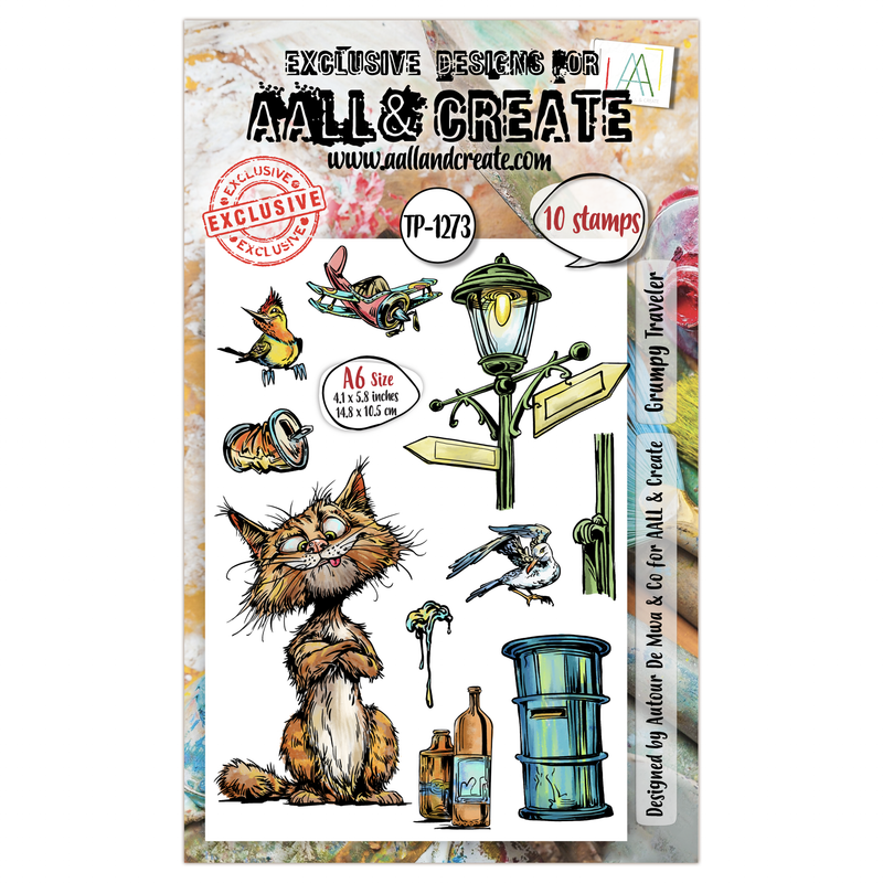 AALL and Create - A6 Stamp Set - Grumpy Traveler-1