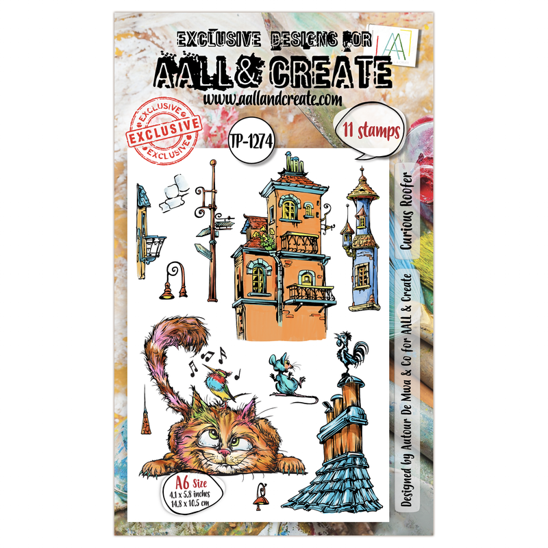 AALL and Create - A6 Stamp Set - Curious Roofer-1