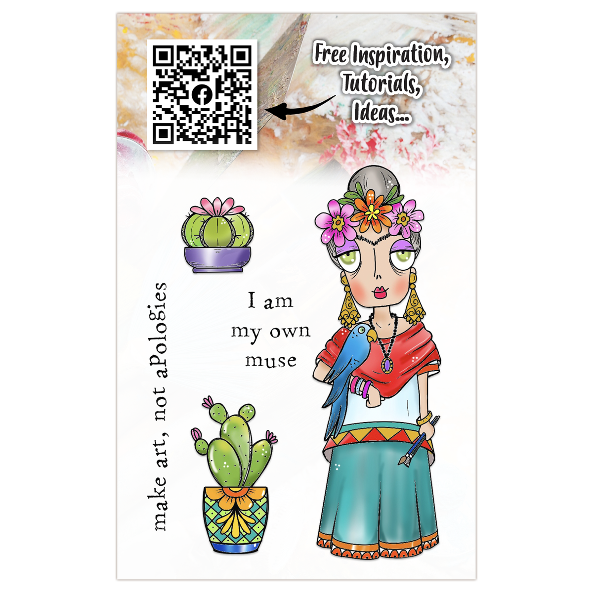 AALL and Create - A7 Stamp Set - Frida Dee-2