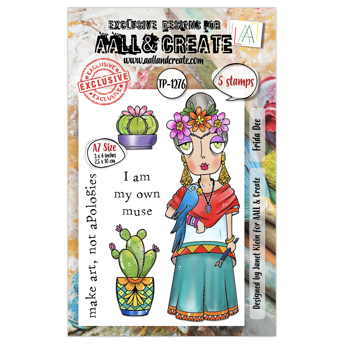AALL and Create - A7 Stamp Set - Frida Dee-1