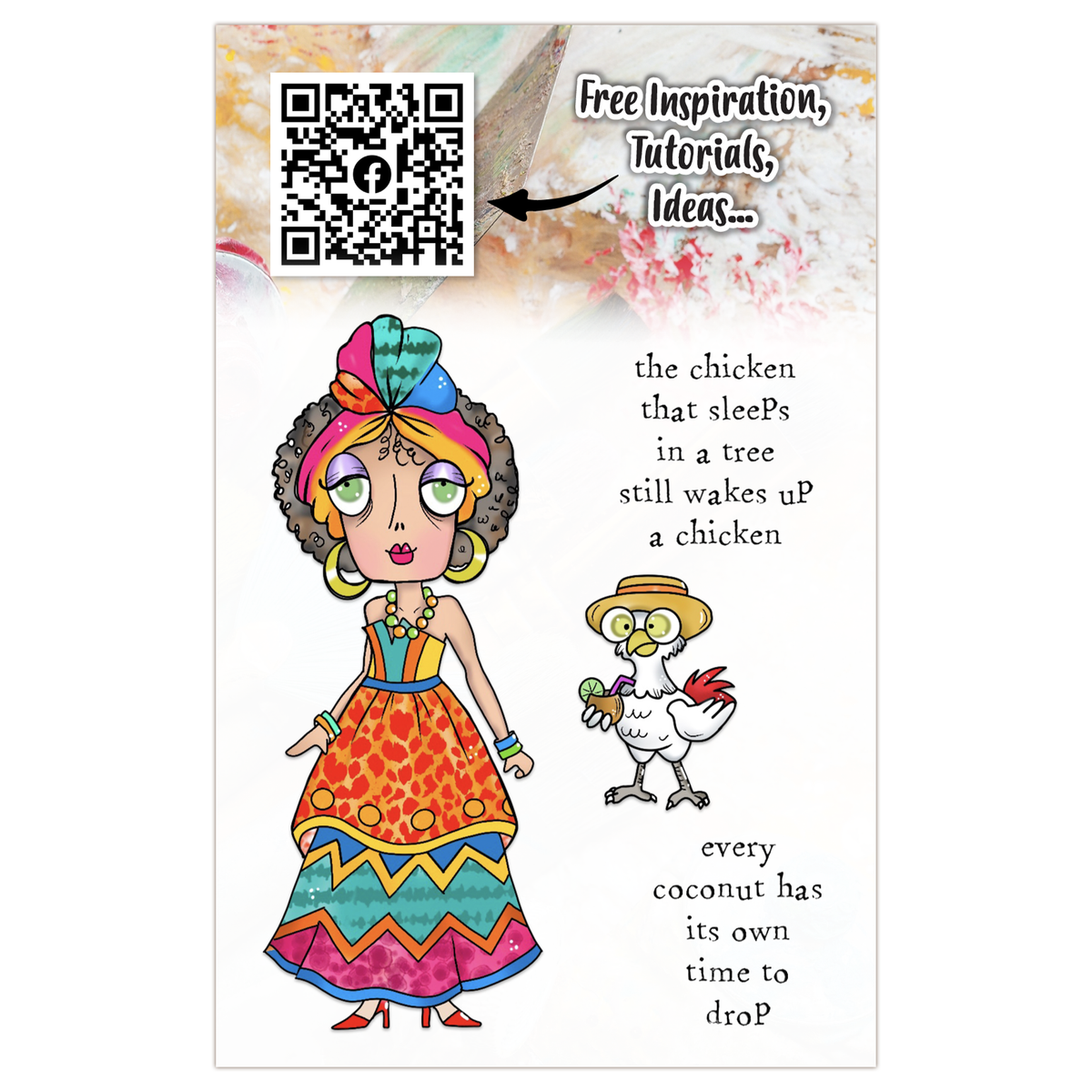 AALL and Create - Set de tampons A7 - Island Queen Dee-2