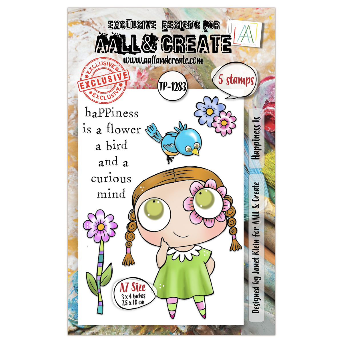 AALL and Create - Set de tampons A7 - Le bonheur est-1