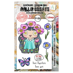 AALL and Create - Set de tampons A7 - Son jardin-1