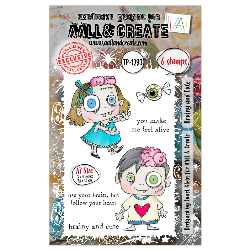 AALL and Create - A7 Stamp Set - Brainy and Cute-1