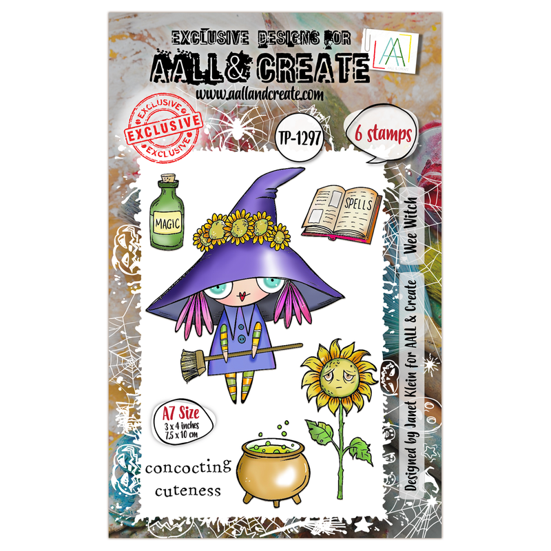 AALL and Create - A7 Stamp Set - Wee Witch-1