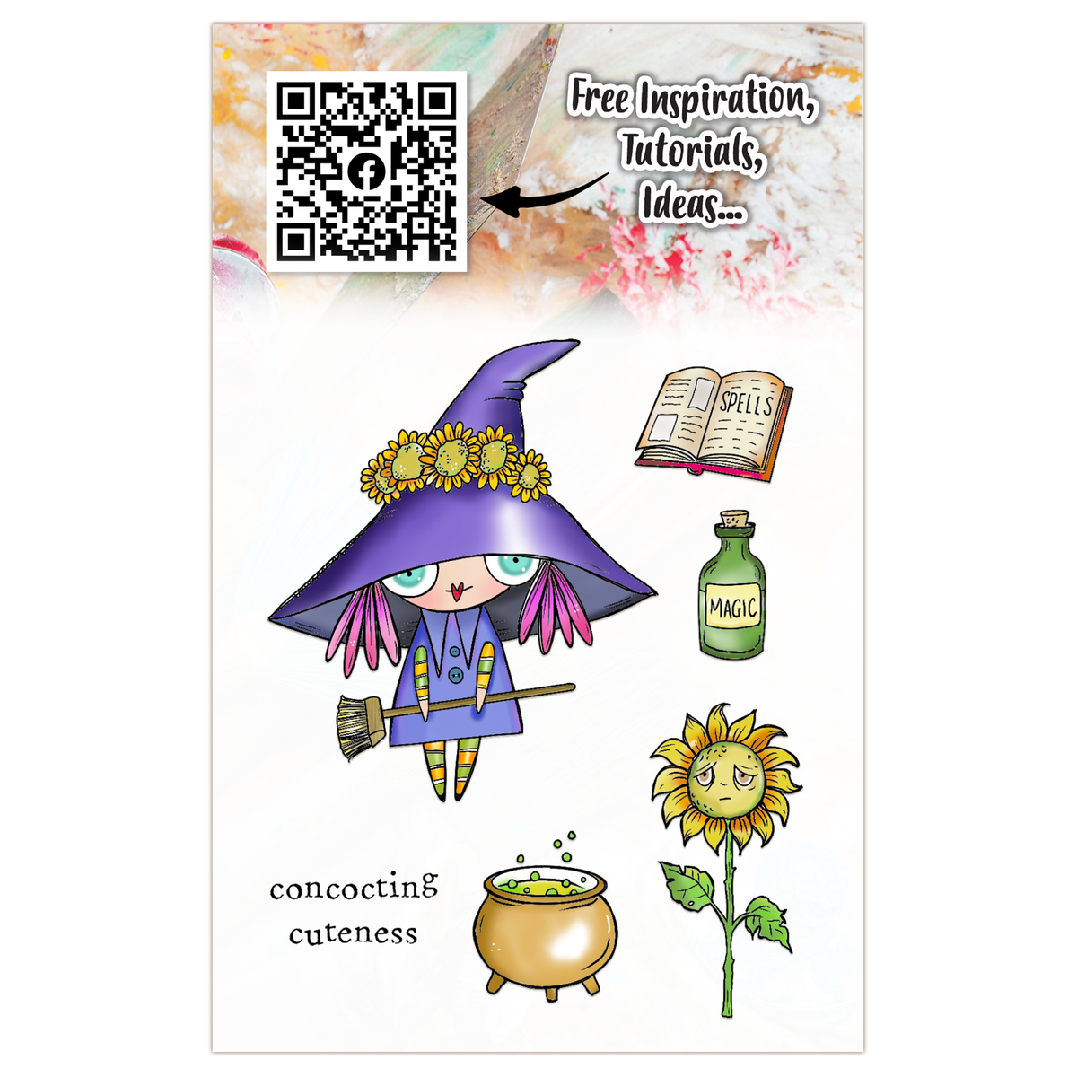AALL and Create - A7 Stamp Set - Wee Witch-2