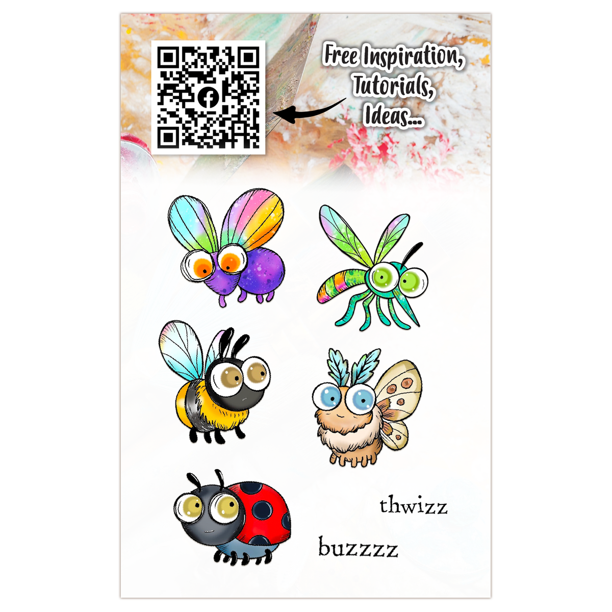 AALL and Create - A7 Stamp Set - Creepy Crawlies-2