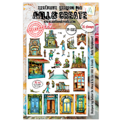 AALL and Create - Set de tampons A5 - Bonjour voisin !-1