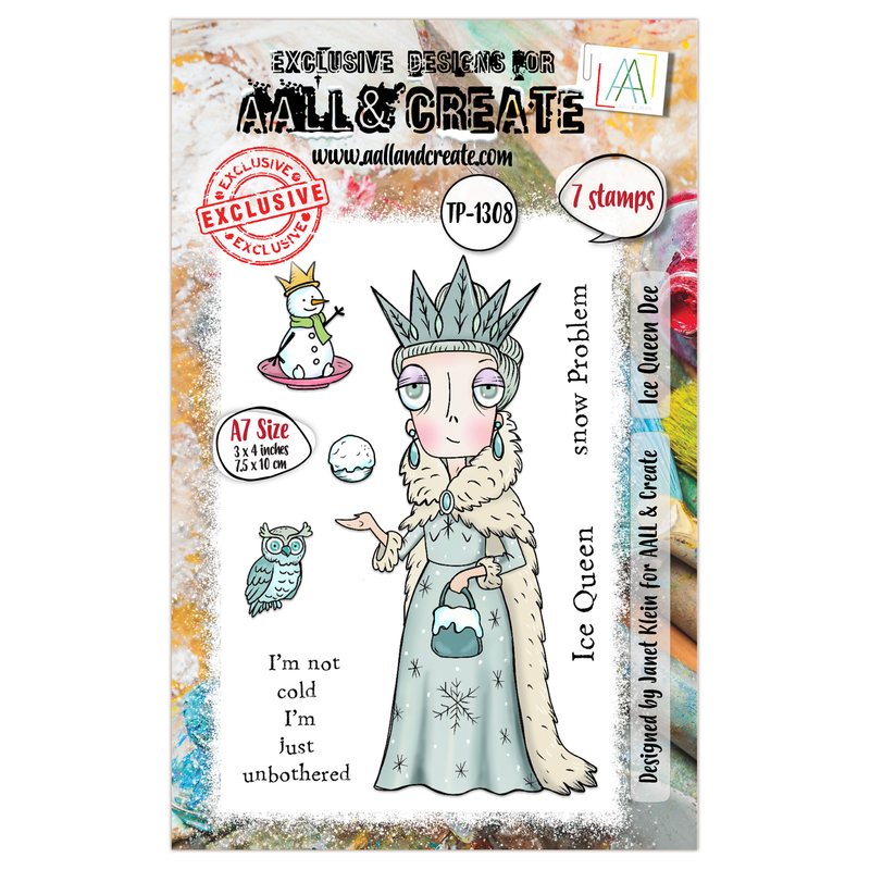 AALL and Create - A7 Stamp Set - Ice Queen Dee-1