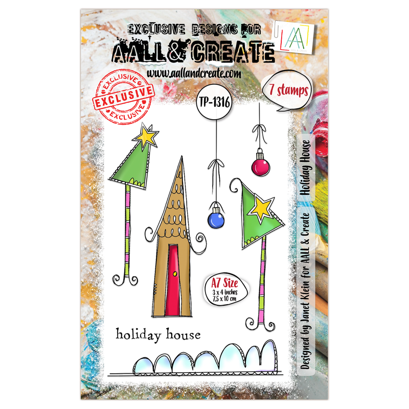 AALL and Create - A7 Stamp Set - Holiday House-1