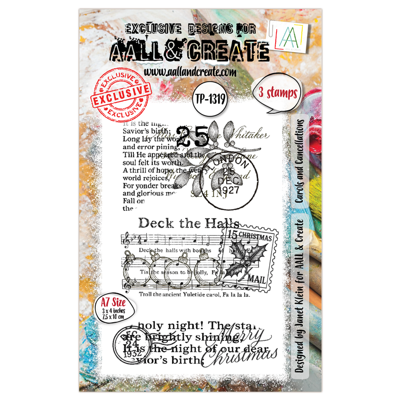 AALL and Create - A7 Stamp Set - Carols and Cancellations-1