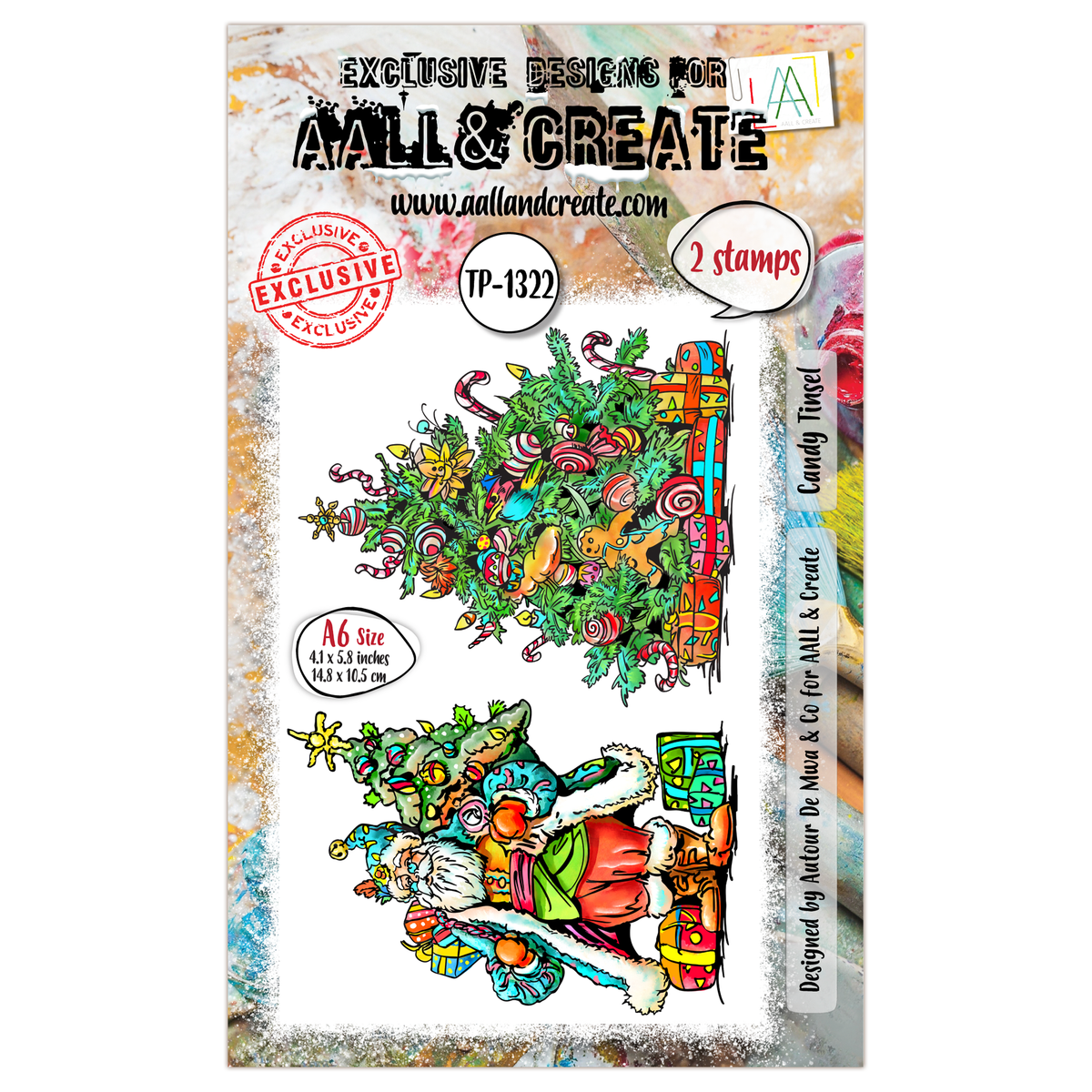 AALL and Create - A6 Stamp Set - Candy Tinsel-1