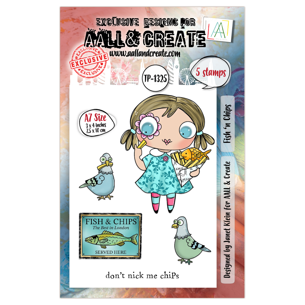 AALL and Create - A7 Stamp Set - Fish ‘n Chips-1