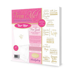 Trim Me! Foiled Insert Pad - For Her - Gold-1
