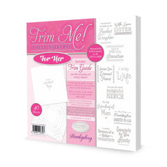 Trim Me! Foiled Insert Pad - For Her - Silver-1