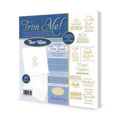 Trim Me! Foiled Insert Pad - For Him - Gold-1