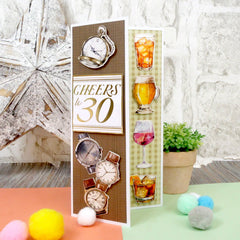 Trim Me! Foiled Insert Pad - Birthday Milestones - Gold-6