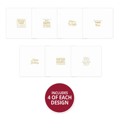 Trim Me! Foiled Insert Pad - Many Happy Returns - Gold-2