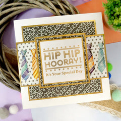 Trim Me! Foiled Insert Pad - Many Happy Returns - Gold-7