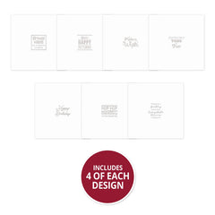 Trim Me! Foiled Insert Pad - Many Happy Returns - Silver-2