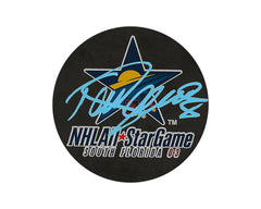 Teemu Selanne Autographed 2003 All-Star Game Souvenir Puck-1