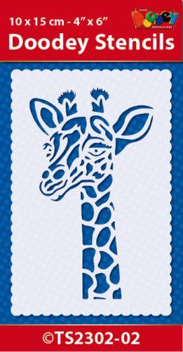 Stencil 10x15 cm Giraffe-1
