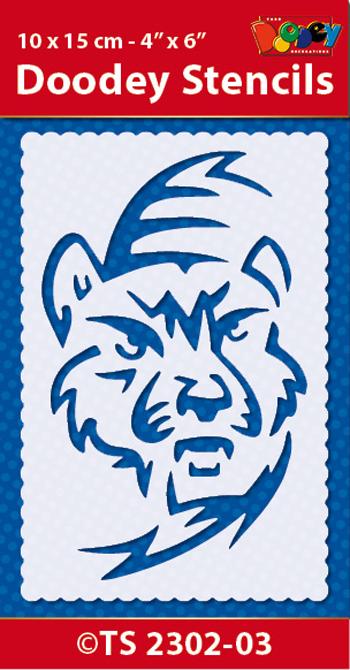 Stencil 10x15 cm Tiger-1