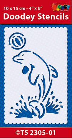 Stencil 10x15 cm Dolphin-1