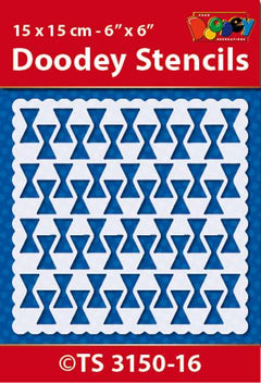 Stencil 15x15 cm Background pattern 3-1