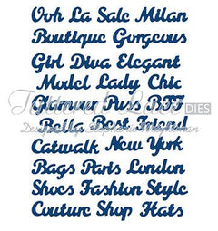 Tattered Lace Die - Fashion Sentiments-1