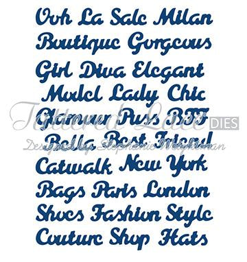 Tattered Lace Die - Fashion Sentiments-1