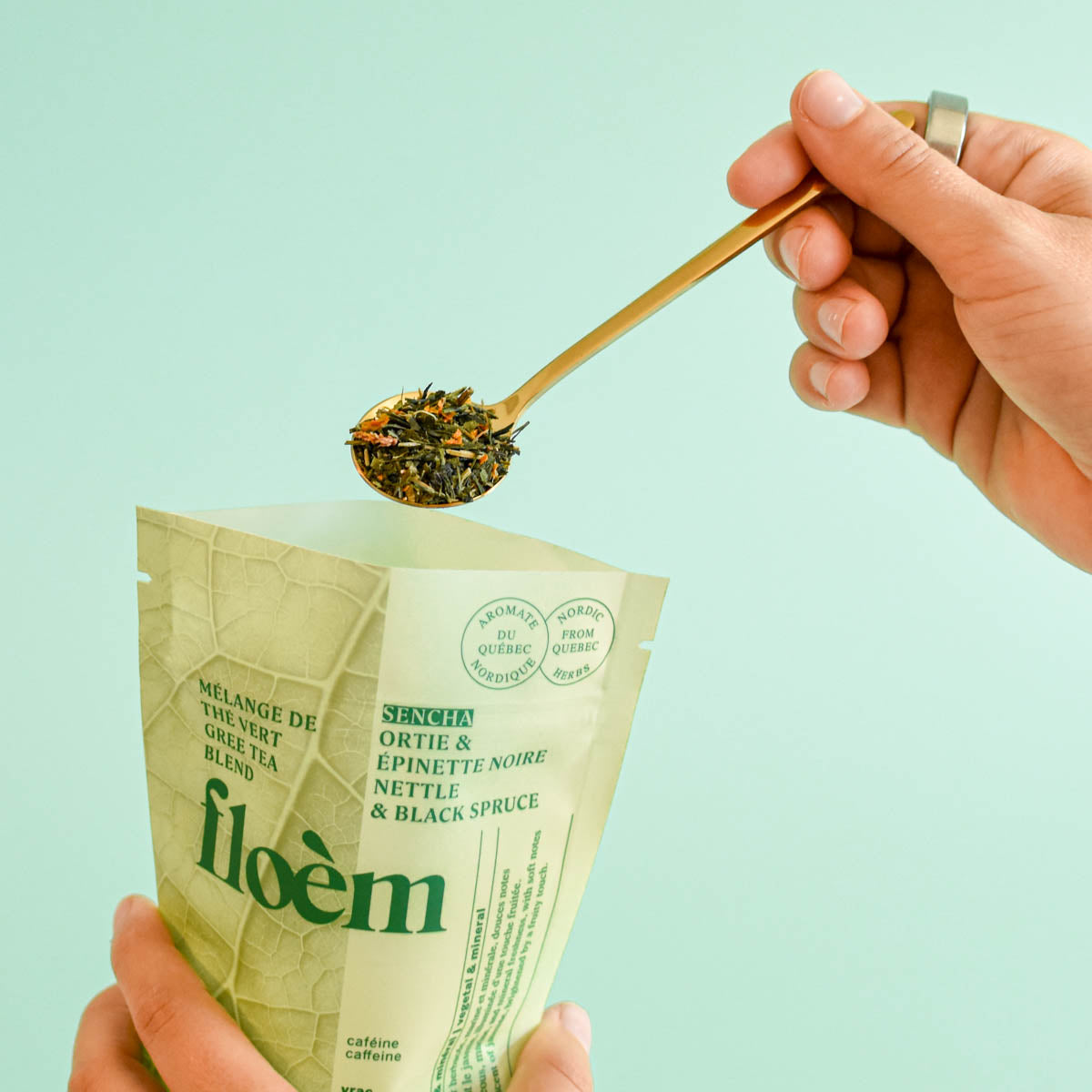 Loose Leaf Tea - Sencha Green Tea, Nettle & Black Spruce-2