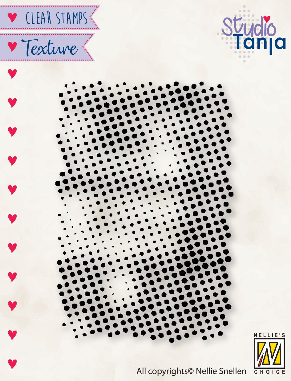 Nellie's Choice Texture Clear Stamp Dots-1