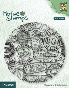 Nellie's Choice Texture Clear Stamp - Postmarks-1