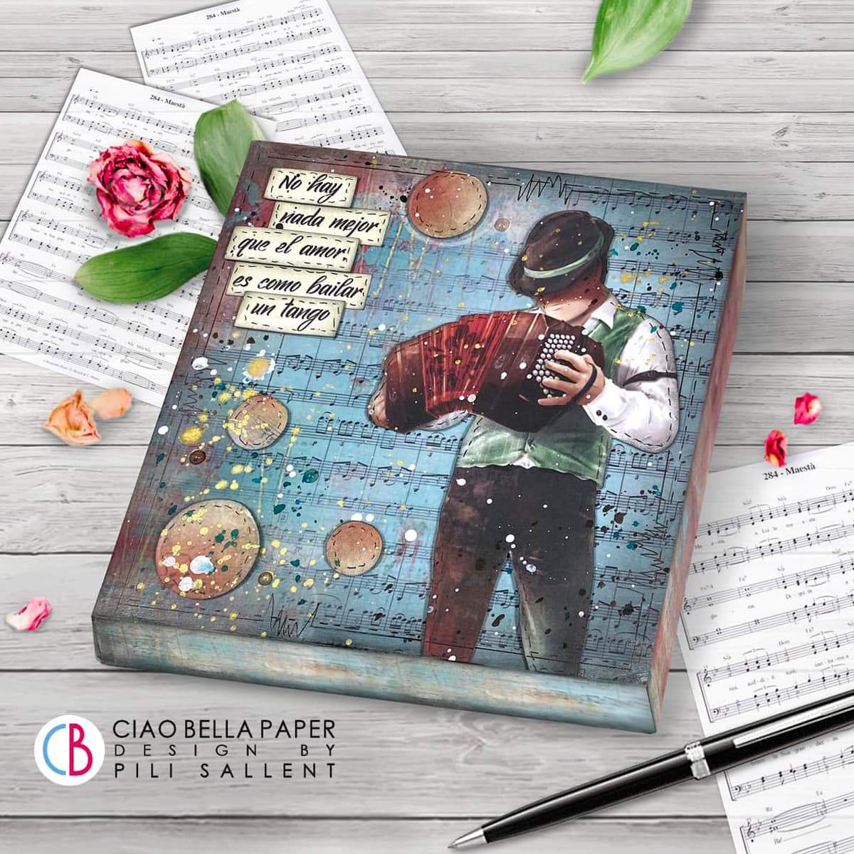 Ciao Bella Tango Paper Pad 6"x6" 24/Pkg-17