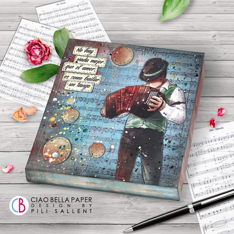 Ciao Bella Tango Paper Pad 6"x6" 24/Pkg-17