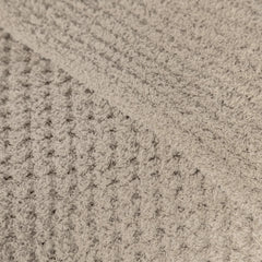 Greige Waffle Extended Throw-6
