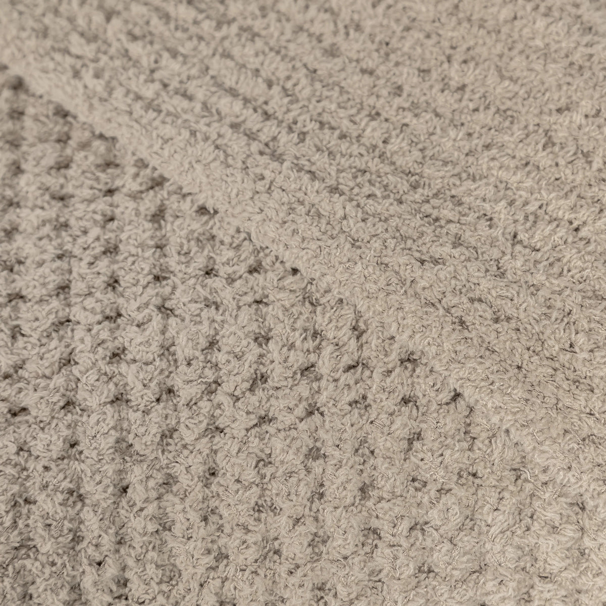 Greige Waffle Extended Throw-6