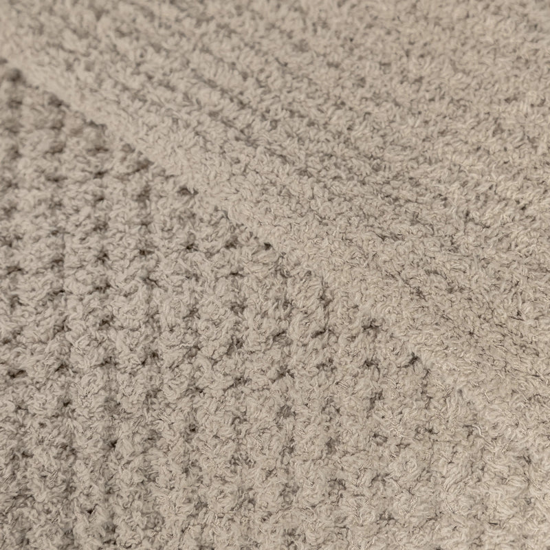 Greige Waffle Extended Throw-6