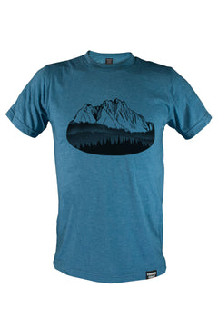 FLOATING ISLAND - Unisex Eco Tee - Heather Teal-3